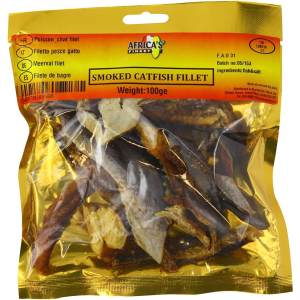 African Beauty Dried Smoked Catfish Fillets100 g