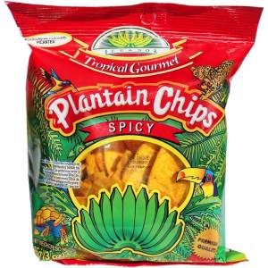 Tropical Gourmet 10 x 85G Spicy Plantain Chips, 85